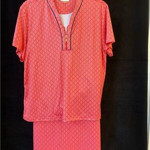 2 piece Greg Norman Women’s Matching Golf Shirt and Skort